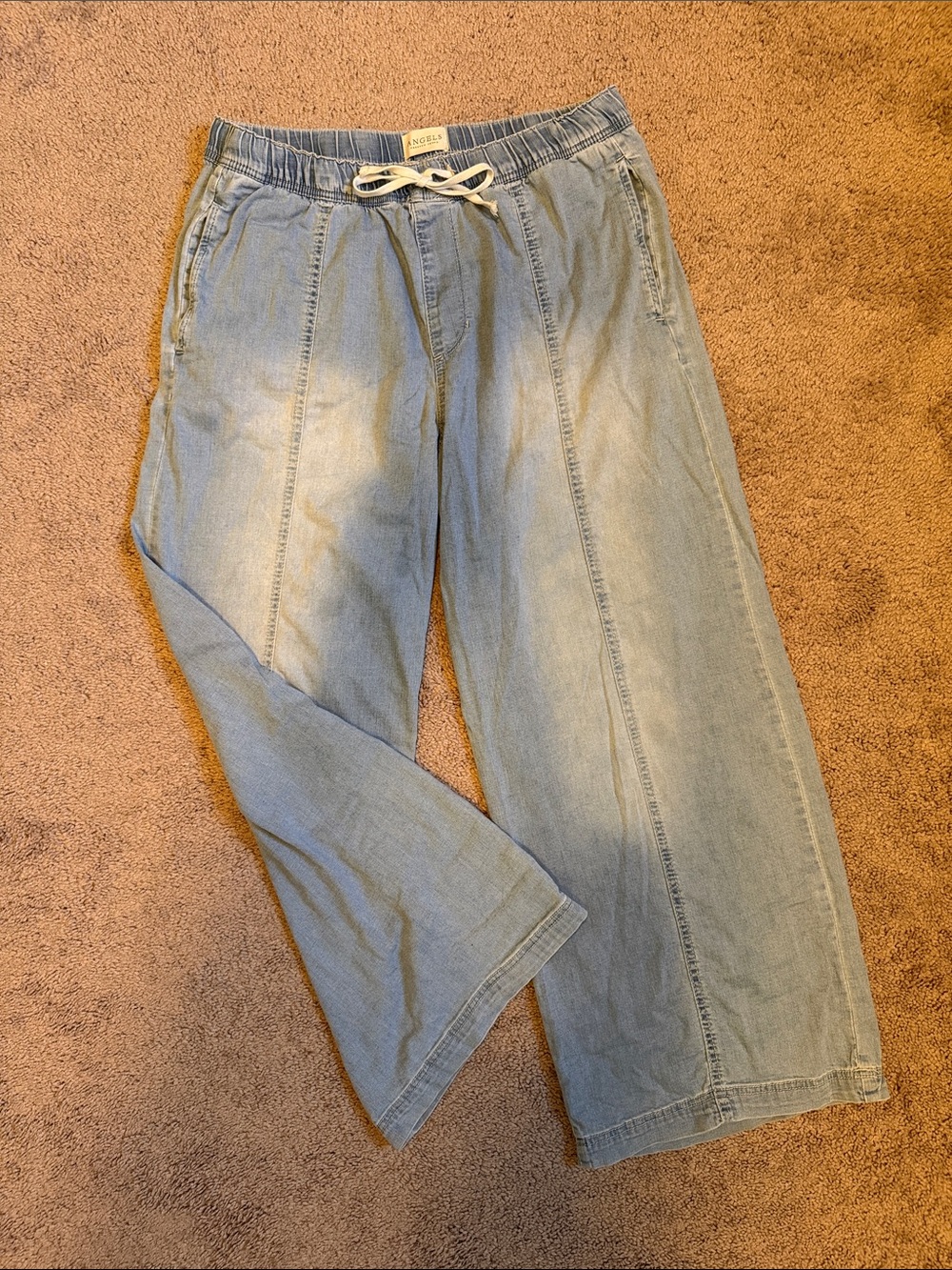 Light Blue Women’s Drawstring Jeans